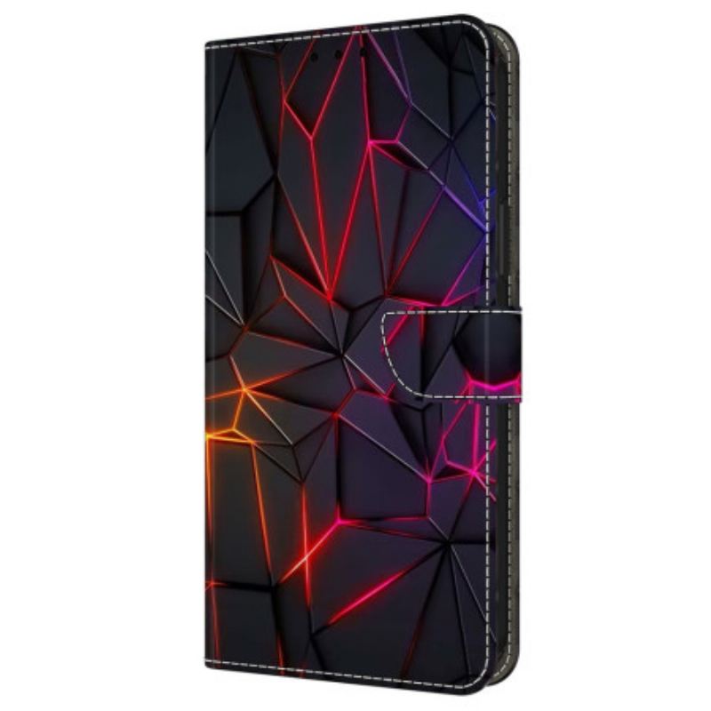 Fliptok Samsung Galaxy A16 5g Vörös Repedések Minta