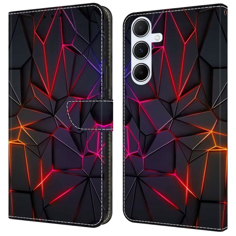 Fliptok Samsung Galaxy A16 5g Vörös Repedések Minta