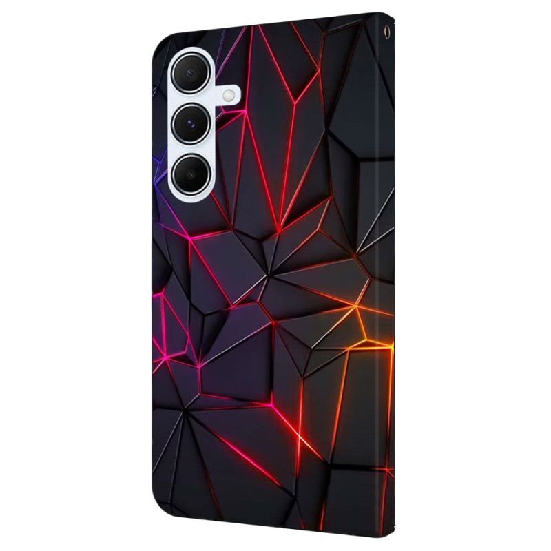 Fliptok Samsung Galaxy A16 5g Vörös Repedések Minta