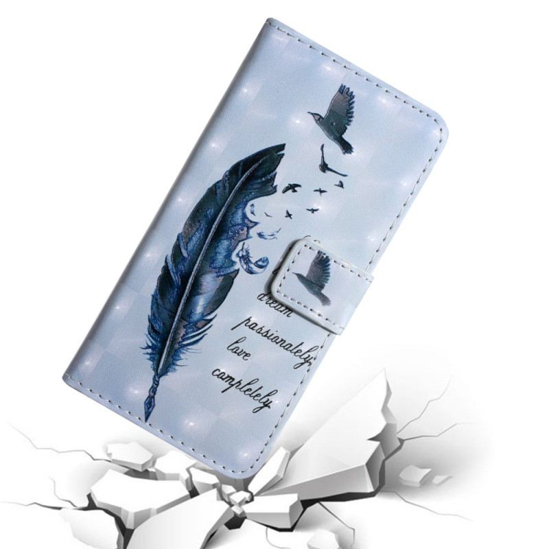 Kinyitható Bőrtok Samsung Galaxy A16 5g Kék Toll