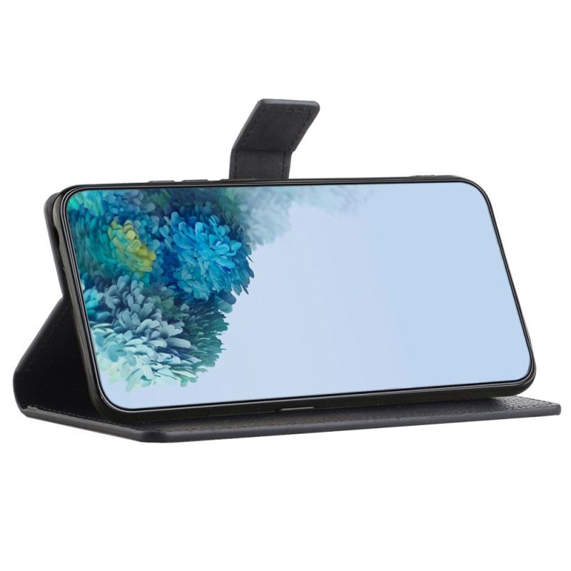 Kinyitható Bőrtok Samsung Galaxy A16 5g Licsi Bőrhatás