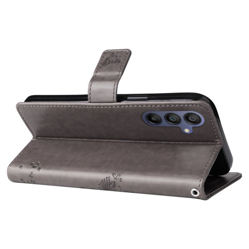 Kinyitható Bőrtok Samsung Galaxy A16 5g Macska És Fa Minta