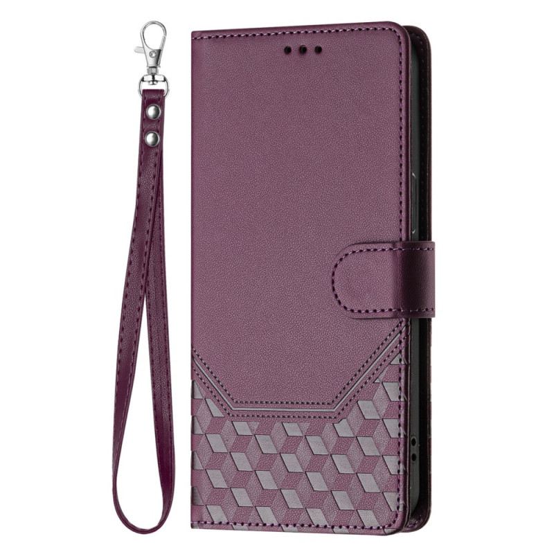 Kinyitható Bőrtok Samsung Galaxy A16 5g Méhsejt Minta