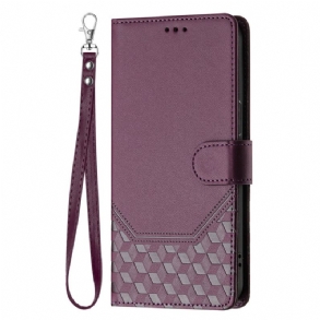 Kinyitható Bőrtok Samsung Galaxy A16 5g Méhsejt Minta