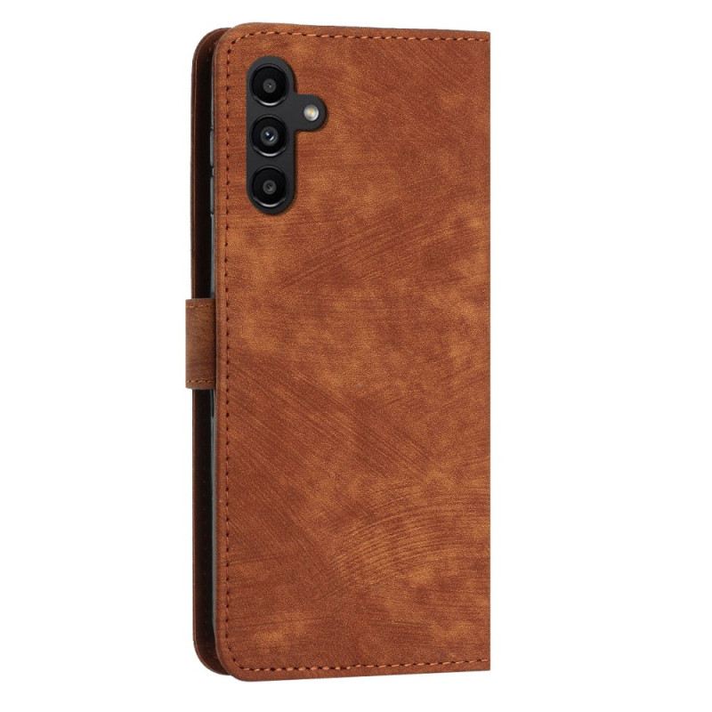 Kinyitható Bőrtok Samsung Galaxy A16 5g Nyomtatott Sorok