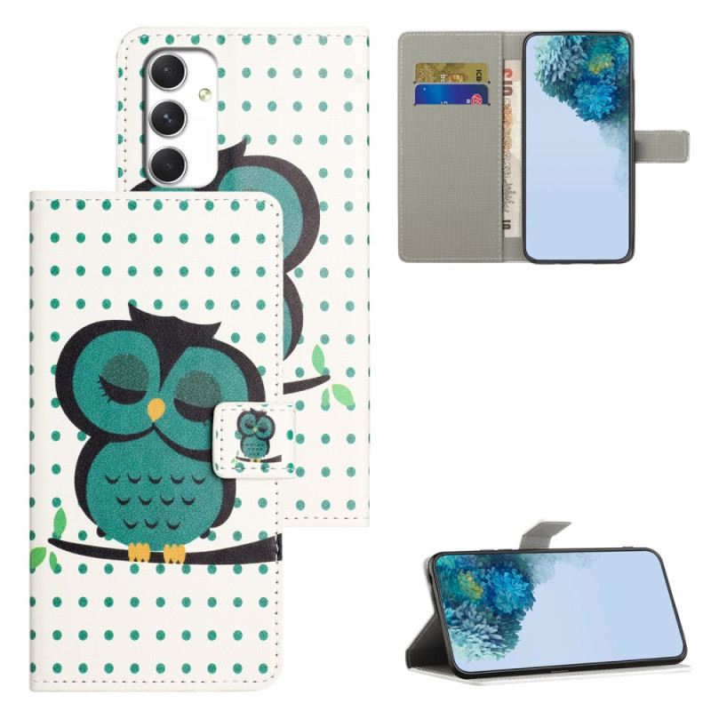 Kinyitható Tokok Samsung Galaxy A16 5g Alvó Bagoly