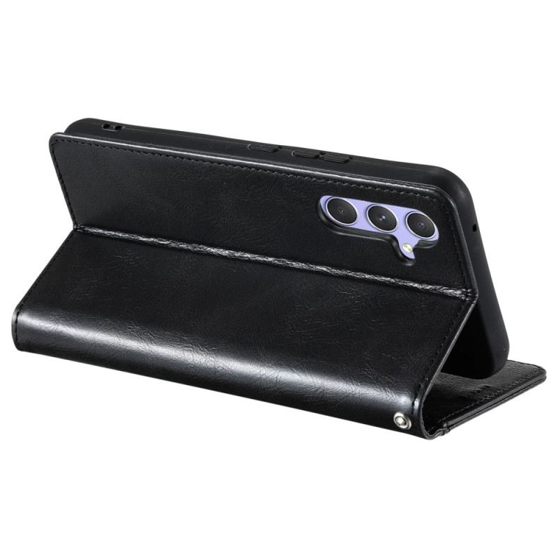 Kinyitható Tokok Samsung Galaxy A16 5g Elülső Kártyatartó És Zsinór