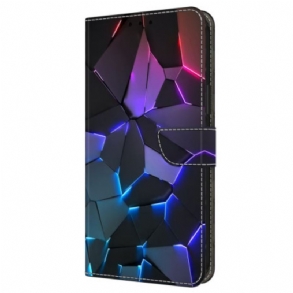 Kinyitható Tokok Samsung Galaxy A16 5g Kék Minta