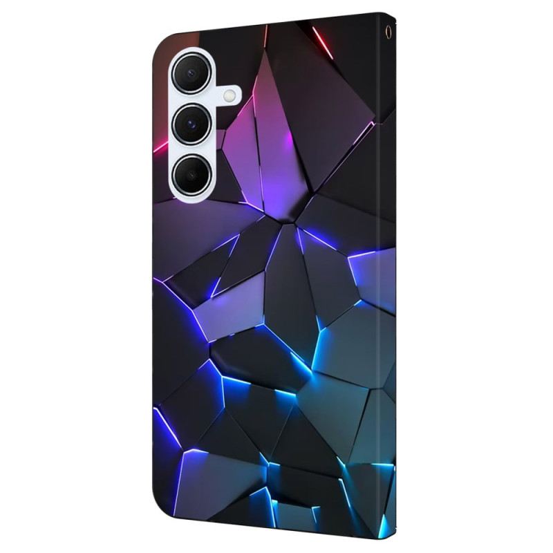 Kinyitható Tokok Samsung Galaxy A16 5g Kék Minta