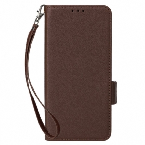 Kinyitható Tokok Samsung Galaxy A16 5g Licsi Textúra Pánttal