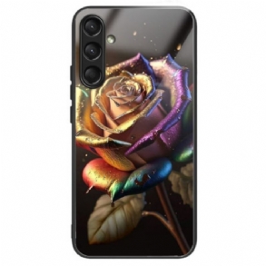 Tok Samsung Galaxy A16 5g Színes Rózsa Edzett Üveg