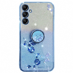 Tok Samsung Galaxy A16 5g Virág És Strassz Tartógyűrű Kadem