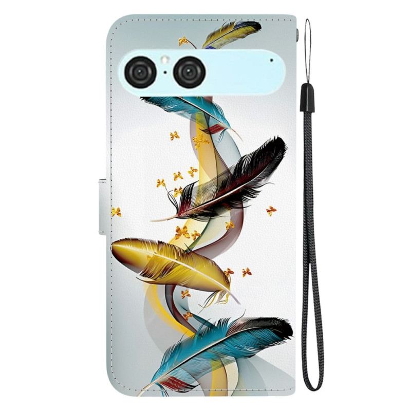 Bőrtok Sony Xperia 10 Vii Arany Tollak