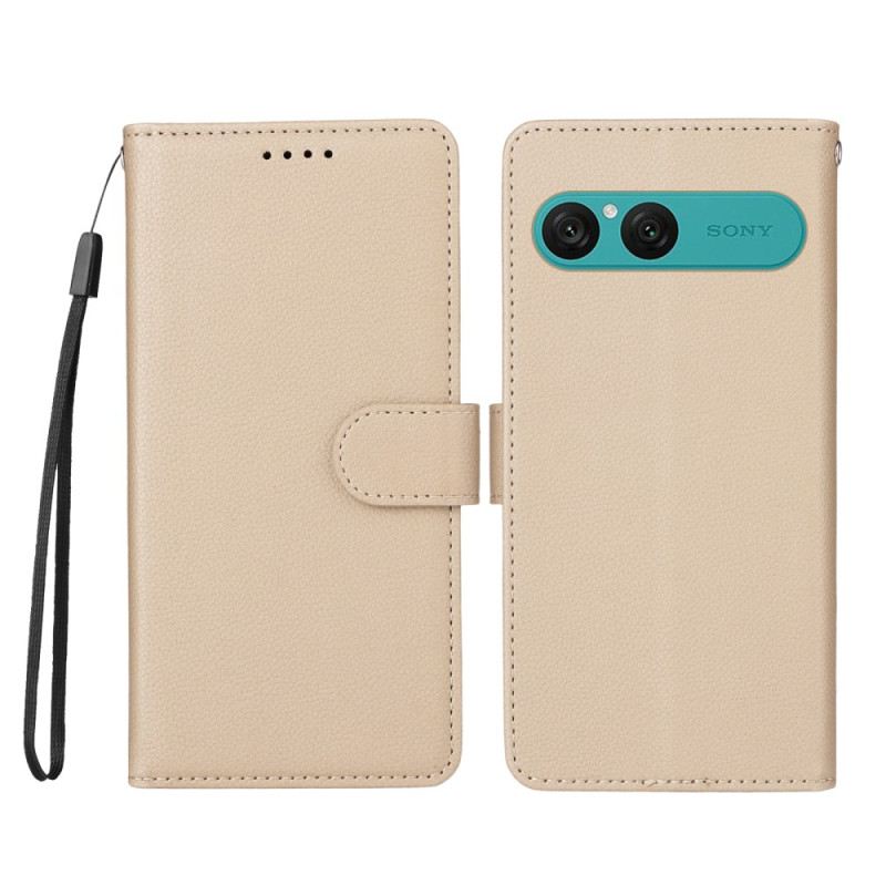 Bőrtok Sony Xperia 10 Vii Bőr Hatású És Rfid-blokkolású