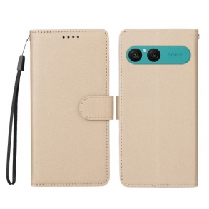 Bőrtok Sony Xperia 10 Vii Bőr Hatású És Rfid-blokkolású