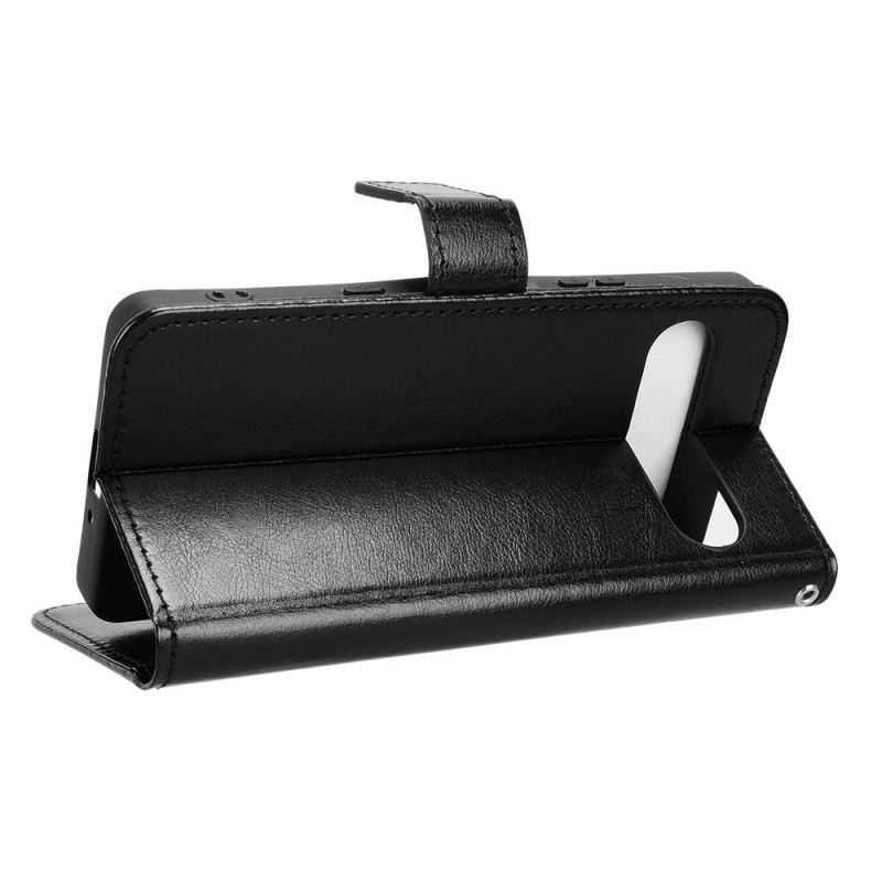 Bőrtok Sony Xperia 10 Vii Feltűnő Műbőr