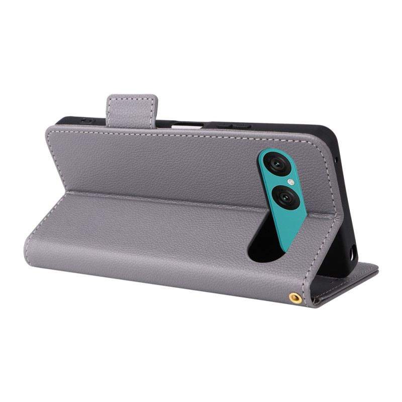 Bőrtok Sony Xperia 10 Vii Műbőr Pánttal