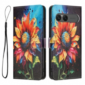 Bőrtok Sony Xperia 10 Vii Napraforgók