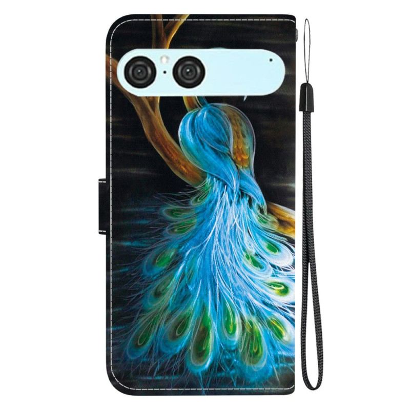 Bőrtok Sony Xperia 10 Vii Páva