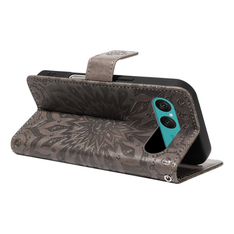 Bőrtok Sony Xperia 10 Vii Rózsaszín Mandala