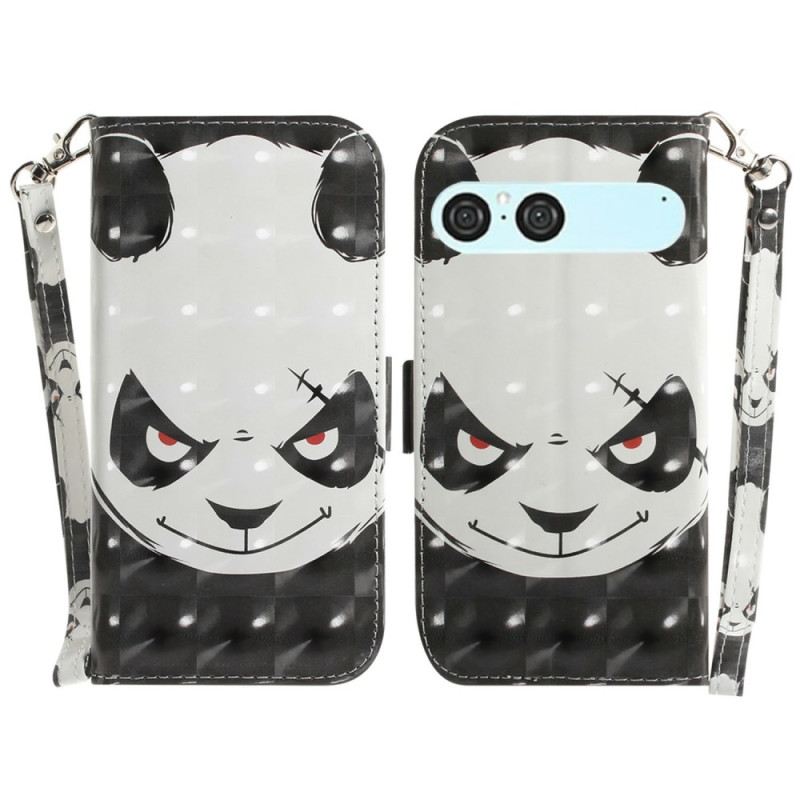 Fliptok Sony Xperia 10 Vii Dühös Panda Nyakpánt