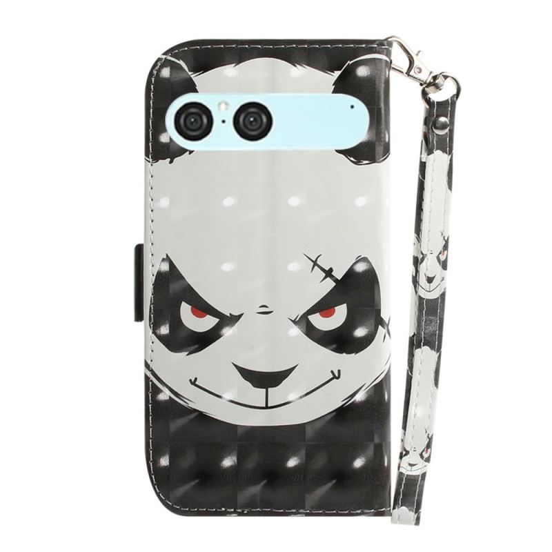 Fliptok Sony Xperia 10 Vii Dühös Panda Nyakpánt