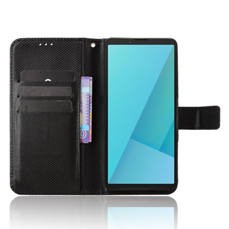 Fliptok Sony Xperia 10 Vii Gyémánt Textúra