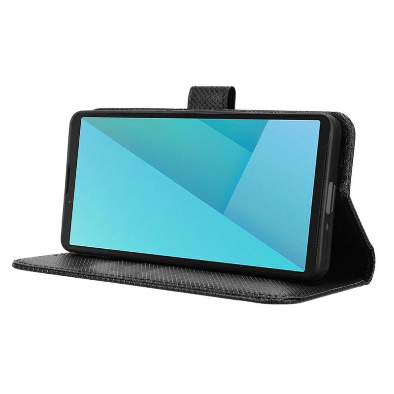 Fliptok Sony Xperia 10 Vii Gyémánt Textúra