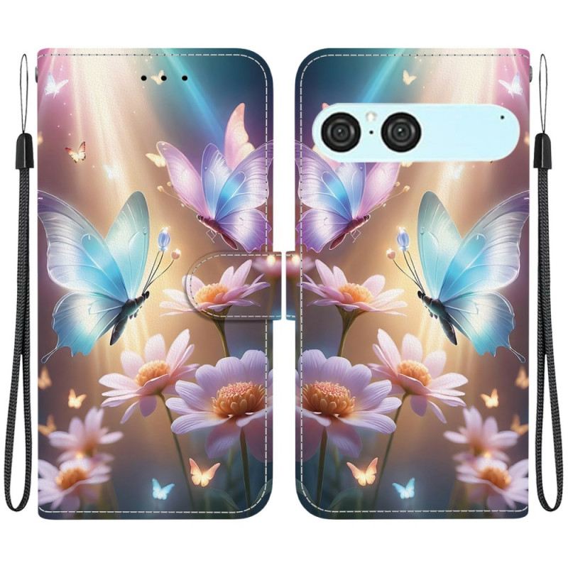 Fliptok Sony Xperia 10 Vii Megvilágított Pillangók