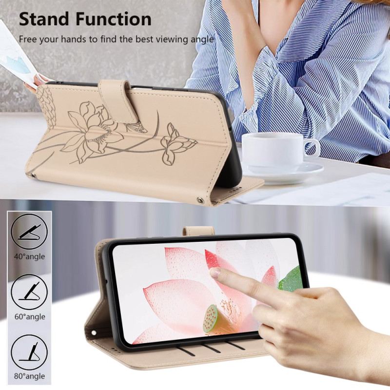 Fliptok Sony Xperia 10 Vii Virágmintás Grafika