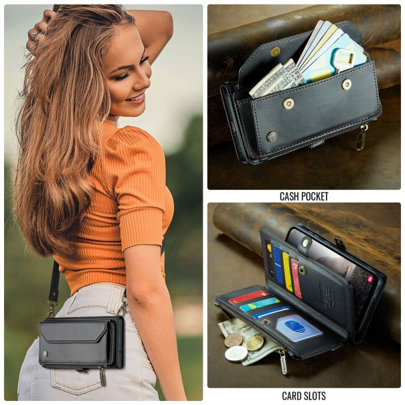 Bőrtok Samsung Galaxy A17 4g / 5g 10 Caseme Kártyatartó