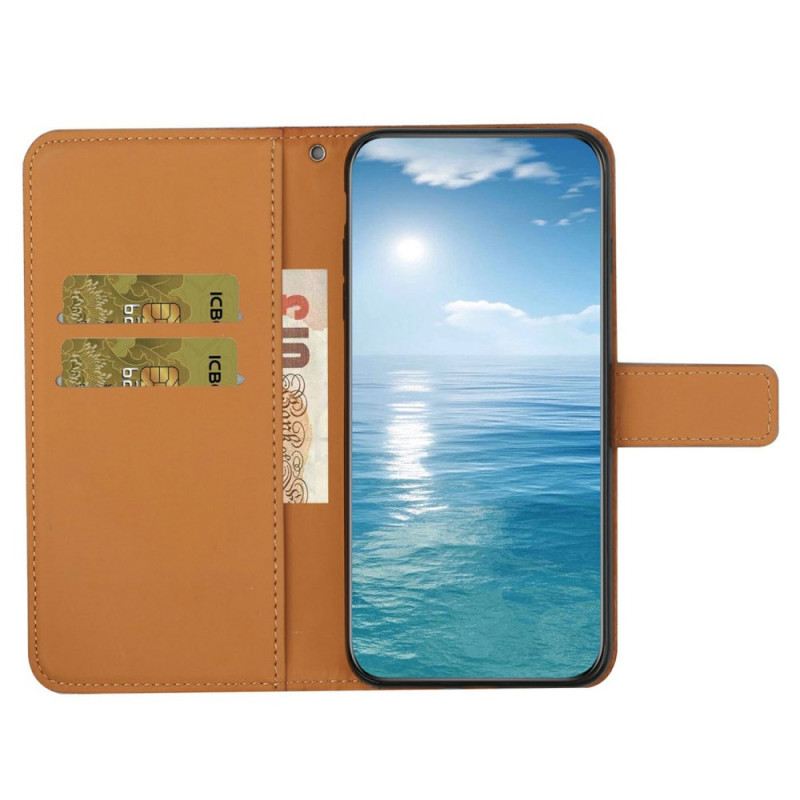 Bőrtok Samsung Galaxy A17 4g / 5g Foltvarrásos