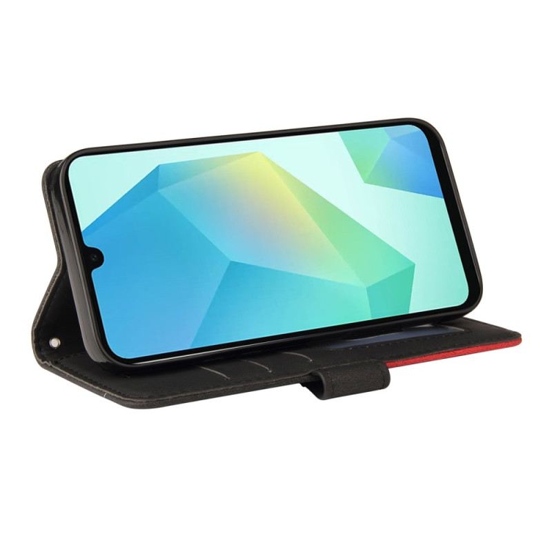 Bőrtok Samsung Galaxy A17 4g / 5g Kétszínű Hullámos