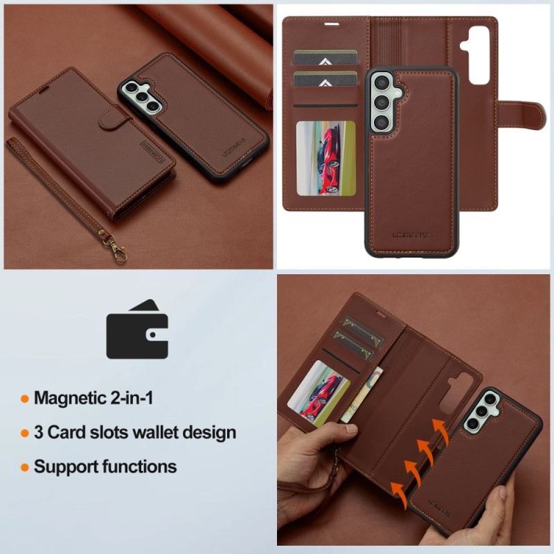 Bőrtok Samsung Galaxy A17 4g / 5g Levehető Borítású Lc.imeeke