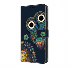 Bőrtok Samsung Galaxy A17 4g / 5g Mandala Bagoly