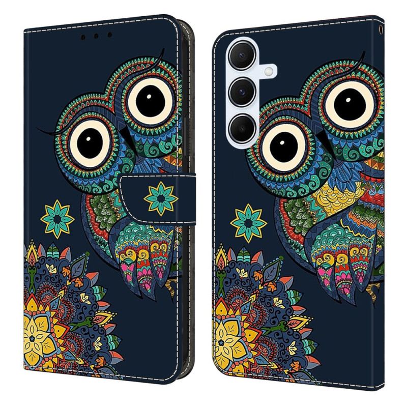 Bőrtok Samsung Galaxy A17 4g / 5g Mandala Bagoly