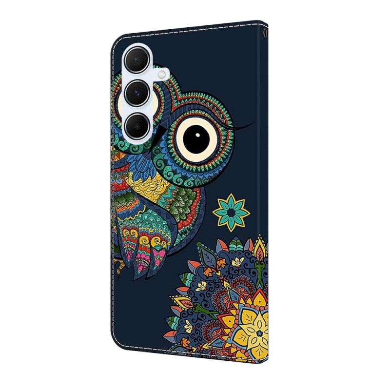 Bőrtok Samsung Galaxy A17 4g / 5g Mandala Bagoly