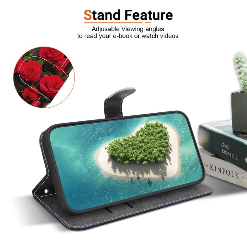 Fliptok Samsung Galaxy A17 4g / 5g Arany És Gyöngy Pillangó