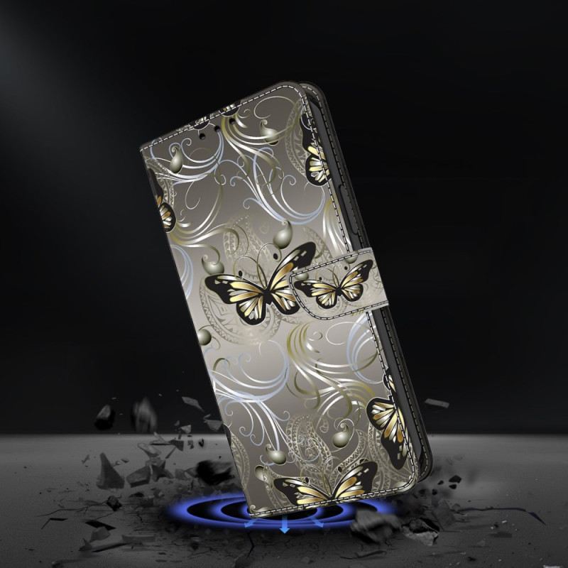 Fliptok Samsung Galaxy A17 4g / 5g Csipke Pillangók