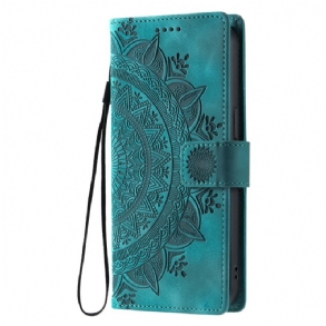 Fliptok Samsung Galaxy A17 4g / 5g Mandala Velúr Hatású