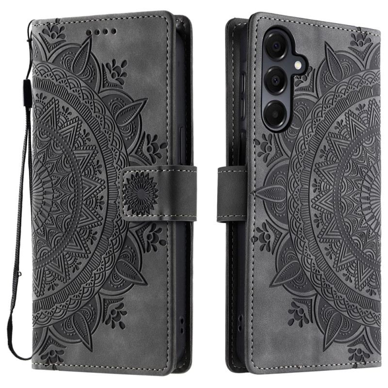 Fliptok Samsung Galaxy A17 4g / 5g Mandala Velúr Hatású