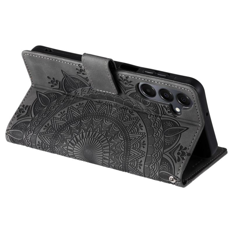 Fliptok Samsung Galaxy A17 4g / 5g Mandala Velúr Hatású