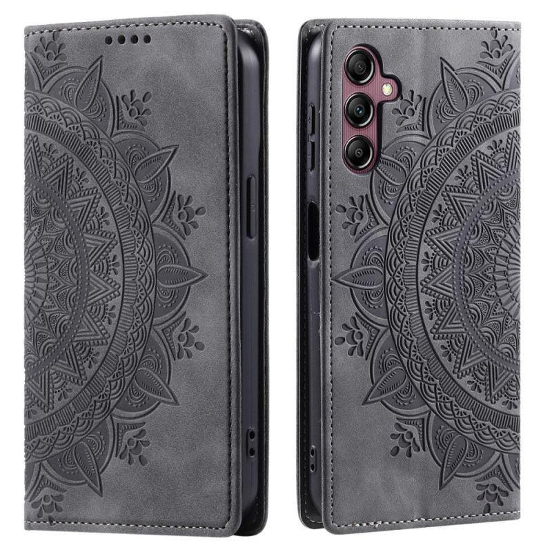 Fliptok Samsung Galaxy A17 4g / 5g Mandala Velúr Hatású