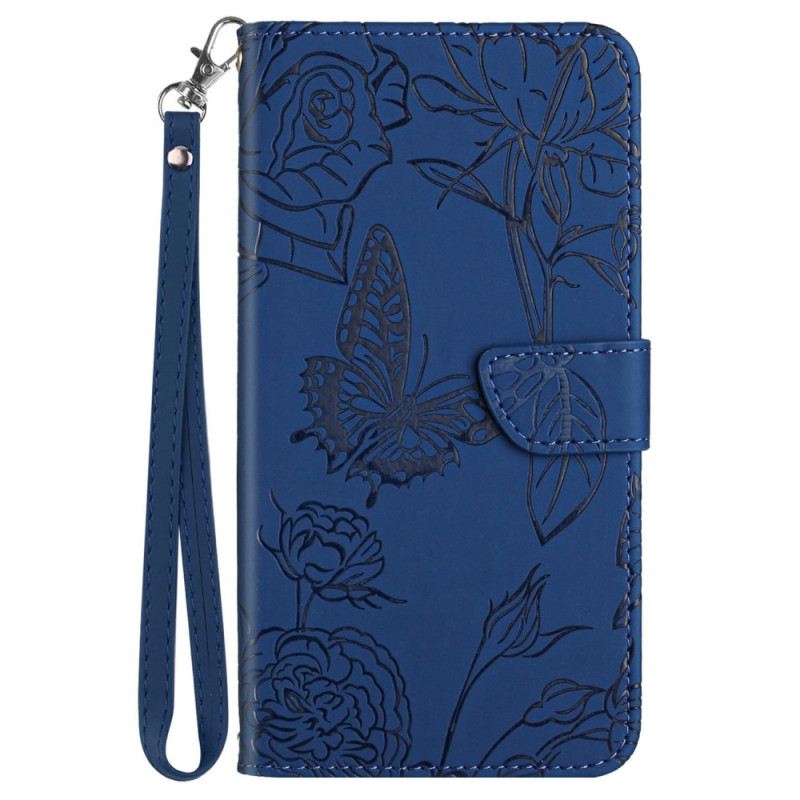 Fliptok Samsung Galaxy A17 4g / 5g Pillangómintás Pánt