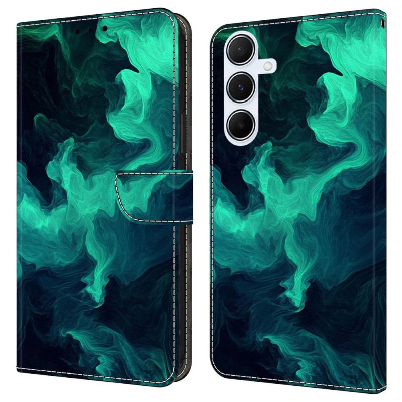 Kinyitható Bőrtok Samsung Galaxy A17 4g / 5g Füst