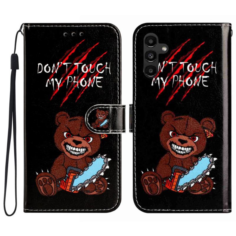 Kinyitható Bőrtok Samsung Galaxy A17 4g / 5g Ne Nyúlj A Telefonomhoz!