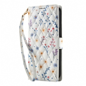 Kinyitható Bőrtok Samsung Galaxy A17 4g / 5g Virágos Pénztárca