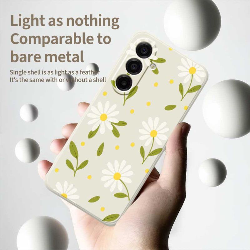 Mobiltelefon Tokok Samsung Galaxy A17 4g / 5g Fehér Virágok