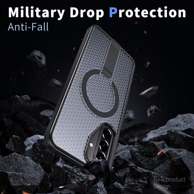 Mobiltelefon Tokok Samsung Galaxy A17 4g / 5g Mágneses Rácsos Textúra