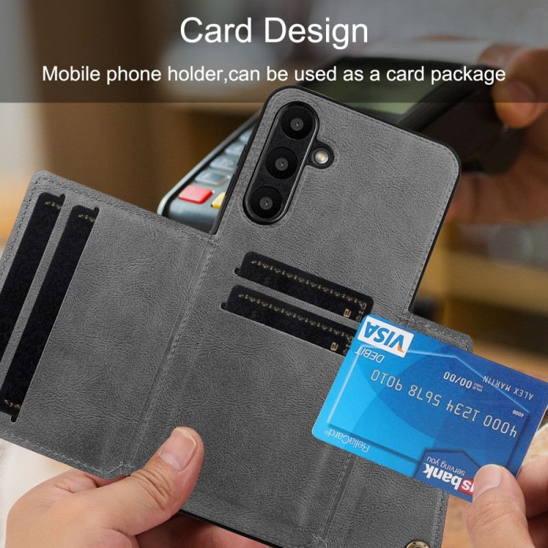 Tok Samsung Galaxy A17 4g / 5g Bőrhatású Kártyatartó